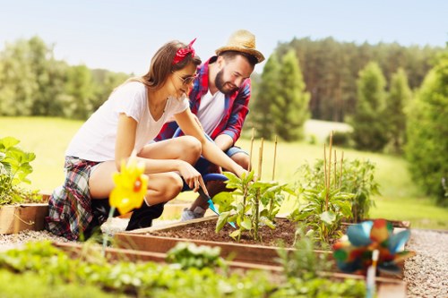 Gardeners reviewing a customer complaint form